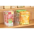 thumbnail image 5 of iDesign Plastic Storage Bins with Handles - Set of 2 - Clear - Made in USA, 5 of 7