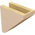 thumbnail image 5 of 4"W x 8"D x 8"H Classic Concord Rough Cedar Woodgrain TimberThane Corbel, Primed Tan, 5 of 6