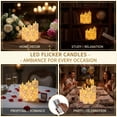 thumbnail image 6 of Goyuon Flameless LED Candles 5Pack with Timer Flickering and Built-in Star String, Battery Operated Waterproof for Outdoor (Ivory White), 6 of 8