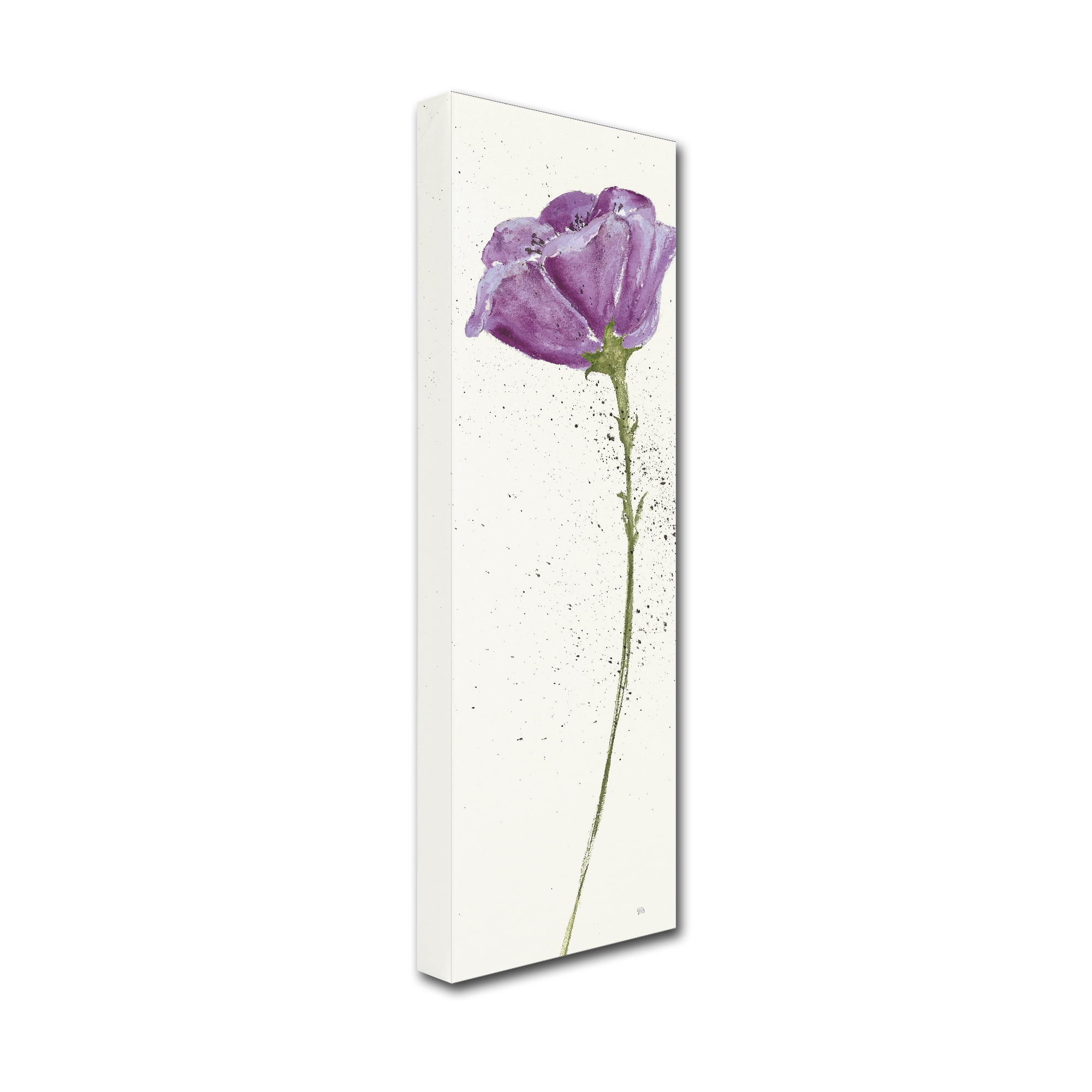 Trademark Fine Art 'Mint Poppies II in Purple Crop' Canvas Art by Chris Paschke