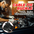 thumbnail image 4 of 200Pcs Nylon Universal Cable Tie Buckle, Heavy Duty Zip Tie Fasteners with Push Pin & Button Lock, Includes Scissors, Plastic Automotive Cable Management Fixion Tools for Car Repair & Maintenance, 4 of 8