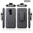 thumbnail image 3 of Compatible With LG G7 ThinQ - Armor Case Swivel Belt Clip Holster Cover B9D, 3 of 6