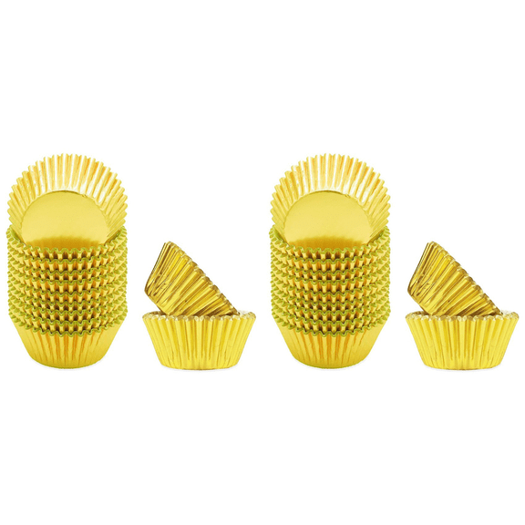 Mini 1000pcs Silver Foil Cupcake Liners for Baking Cups Thick & Sturdy, Oil Resistance, Muffin Paper B