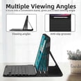 thumbnail image 3 of Bluetooth Keyboard Mouse Set For Samsung Galaxy Tab S9 Fe/s9/s8/s7 Leather Tablet Case + Rgb Backlit Keyboard + Mouse, 3 of 5