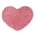 thumbnail image 1 of Kmbangi Floor Mat+Anti-Slip Solid Color Heart-Shaped Carpet Footcloth, 1 of 5