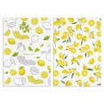 thumbnail image 1 of Farmhouse Lemon Kitchen Towels Set of 2, Yellow Citrus Design Dish Towels - Absorbent Hand Tea Towels for Baking, Cooking and Country Kitchen Style, 1 of 1