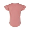 thumbnail image 2 of RABBIT SKINS Toddler Girls Flutter Sleeve Tee | Cute T-Shirt with Ruffles, Mauvelous, 3, 2 of 4
