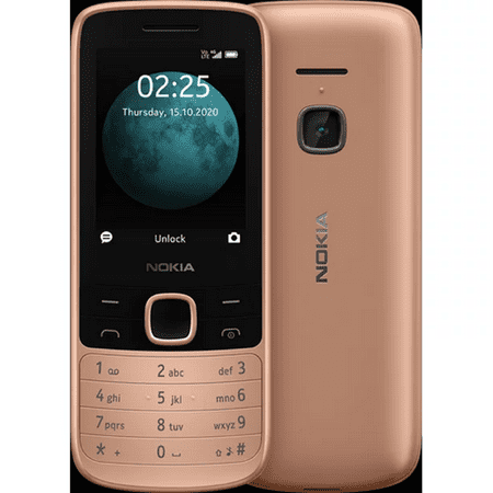 Nokia 225 2.4'' 4G LTE TA-1282 0.06 GB RAM 0.13 GB Storage T-Mobile Unlocked Phone, Sand