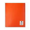 thumbnail image 6 of (2 pack) Pen+Gear Letter Size 3-Prong 2-Pocket Poly Folder, 8.5" x 11", Orange, 6 of 6