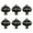Black, variant on 6Pcs Cabinet Pull Ceramic Dressers Knob Pumpkin Shape Drawer Door Pulls Handles Kitchen Bedroom Furniture Hardware
