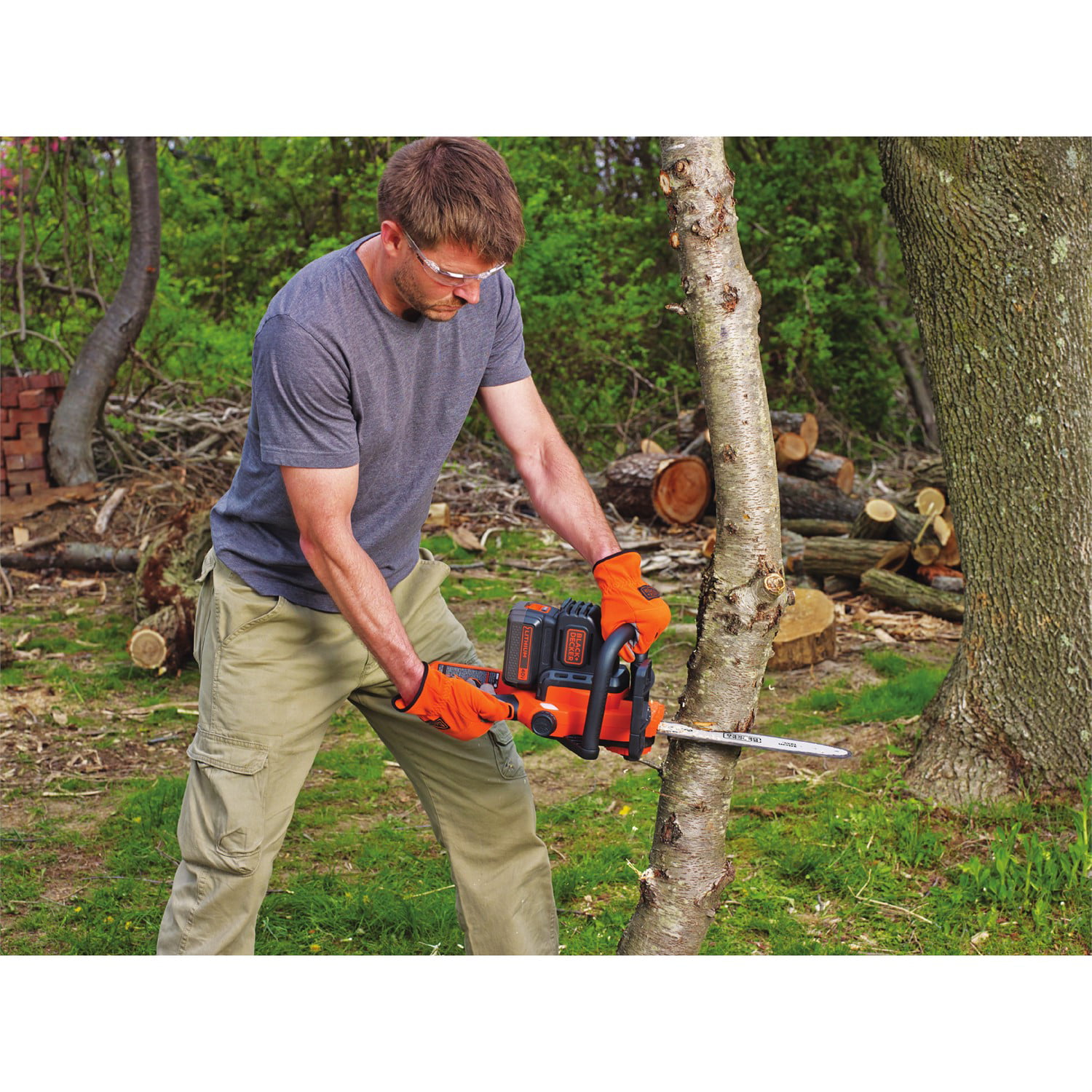 Black & Decker LCS1020B 20V MAX Brushed Lithium-Ion 10 in. Cordless Chainsaw  (Tool Only)