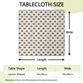 thumbnail image 2 of White Buffalo Pattern Square Fitted Tablecloth with Elastic Edge,Square Table Cover,Washable Elastic Table Cover for Home Kitchen Party Decor 34"x34", 2 of 6