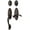 Multicolor, variant on Baldwin 853451022LH Landon Single Cylinder Two Point Handleset - Bronze