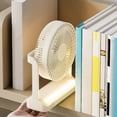 thumbnail image 1 of Ventilador de escritorio USB portátil con oscilación y luz nocturna | Mini ventilador de mesa recargable para el hogar, la oficina, el dormitorio y el camping, 1 of 9