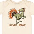 thumbnail image 4 of Inktastic Clever Turkey Thanksgiving Dinosaur Boys or Girls Baby Bodysuit, 4 of 5