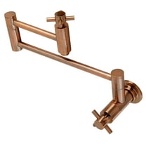 Kingston Brass KS810DXAC Concord Wall Mount Pot Filler Faucet, Antique Copper