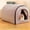 Gray - with door curtain + blanket-0, variant on Popular Cat Nest Winter Warm Closed Cat House Tent Cat House Security Four Seasons Universal Winter Removable Washable Dog Nest