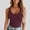 #0118-Wine, variant on Women's Summer Plain V Neck Tank Tops Summer Slim Fit Basic Sleeveless Shirts Comfy Trendy Going Out Tops