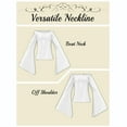 thumbnail image 5 of NMMUED 3 PCS Vintage Dress for Women Long Dresses for Women Womens Halloween Costumes Halloween Costumes Maxi Dresses Halloween Outfits for Women Gothic Masquerade Dresses White M, 5 of 8