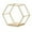 Gold, variant on Blueek Modern Wall Mounted Hexagonal Floating Shelves - Metal & Wood Decor Storage for Bedroom, Living Room, Office - White