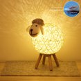 thumbnail image 2 of Bonita lámpara de oveja con luz LED nocturna para niños, dormitorio de bebé, decoración de cabecera (S regular), 2 of 9