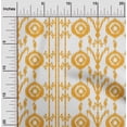 thumbnail image 1 of oneOone Polyester Lycra Fabric Paisley|Stripe & Circle Ikat Printed Craft Fabric BTY 56 Inch Wide, 1 of 4