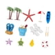 thumbnail image 4 of 15x Toppers de pasteles de playa de verano Decoraciones de pastel hawaianas Regalos Decoración portátil de cupcakes para favores de fiesta de, 4 of 9