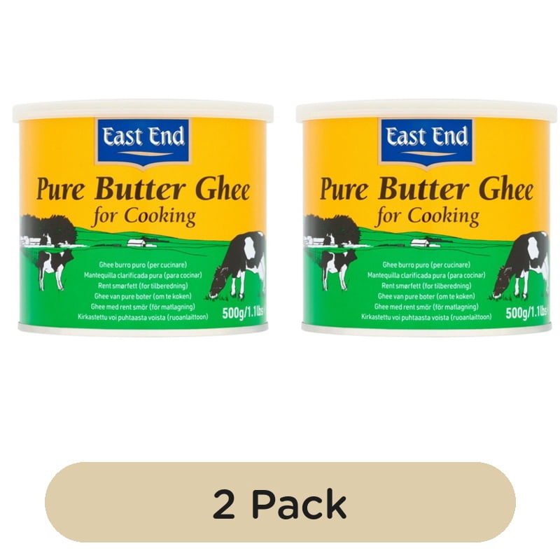 East End Butter Ghee 500g, British Import (Pack of 2)