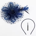 thumbnail image 3 of Ladies Vintage Tea Party Hat Party Prom, Vintage Style Mesh Headdress, Bridal Headpiece, 3 of 8