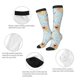 thumbnail image 3 of Fotbe Cute Gnome Bee Collects Honey Calcetas Divertidas Estampadas para Hombre y Mujer, Calcetas de Algodón hasta la Rodilla para Caminar, Correr, Enfermería y Embarazo, 3 of 6