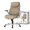 Taupe, variant on Nouhaus Posture Ergonomic PU Leather Office Chair. Click5 Lumbar Support with Flip-Up Arms. Modern Executive Chair and Computer Desk Chair