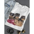 thumbnail image 3 of Cute Yorkie Terrier Puppies T-Shirt Women -Image by Shutterstock, Female 3X-Large, 3 of 4