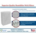 thumbnail image 4 of Air Filter Factory Replacement for HD1212, HD1214, HD1300, HD1301, HD1303 Emerson Humidifier Filter 4-Pack, 4 of 7