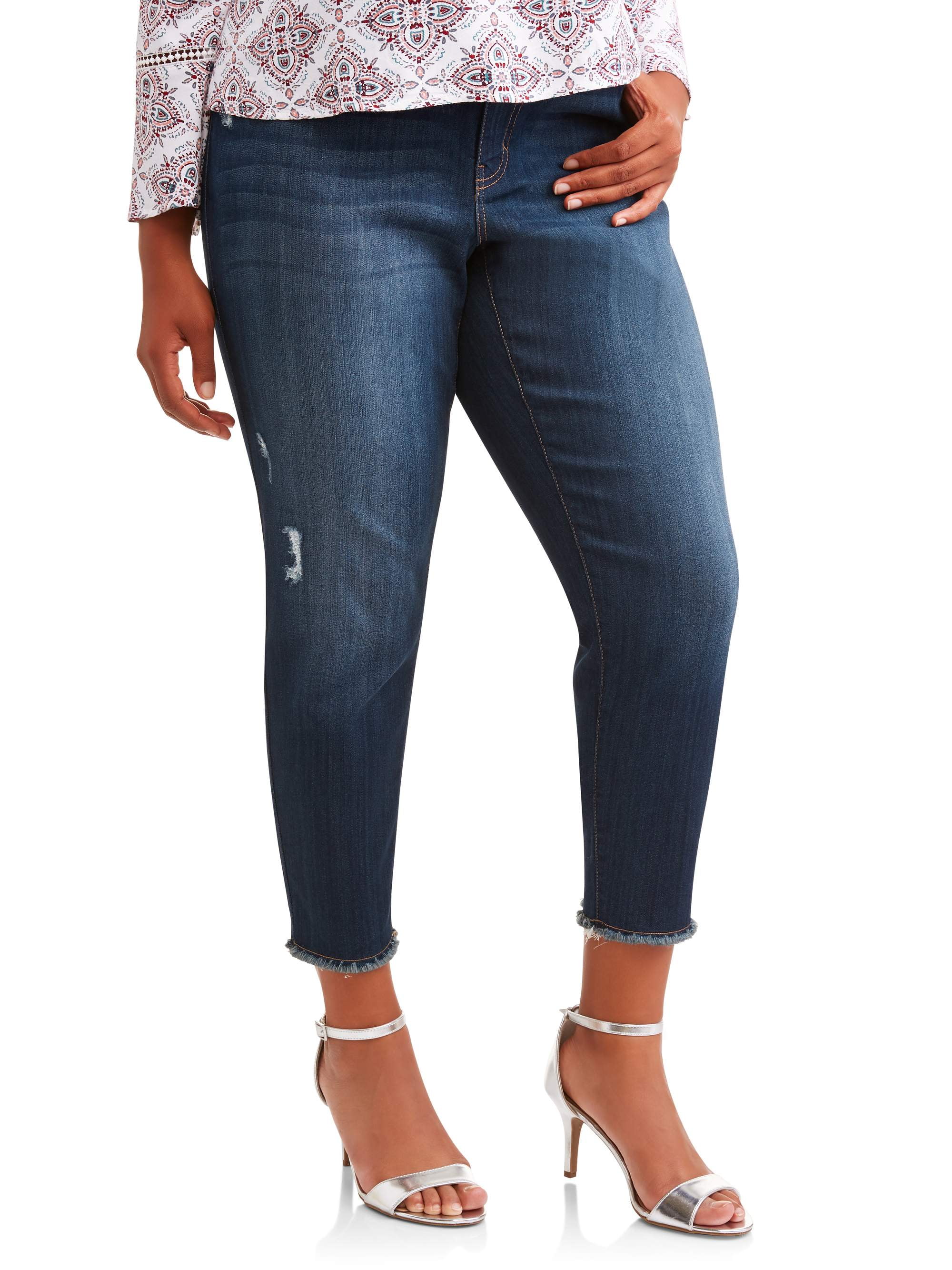 terra and sky skinny ankle jeans