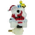 thumbnail image 3 of Northlight Santa in Chimney Frosted Christmas Night Light - 6.25", 3 of 6