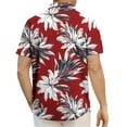 thumbnail image 4 of Afuyipoi Mens Hawaiian Shirt, Short Sleeve Button Down Shirts Tropical Floral Summer Beach Shirts Multicolor Size 2XL, 4 of 6