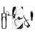 Bicycle High Pressure Pump 300psi For Front Fork Strap Pressure Gauge
