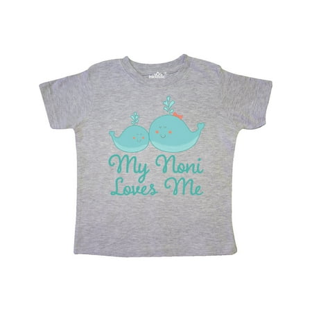 

Inktastic Noni Loves Me Grandchild Whale Gift Toddler Boy or Toddler Girl T-Shirt