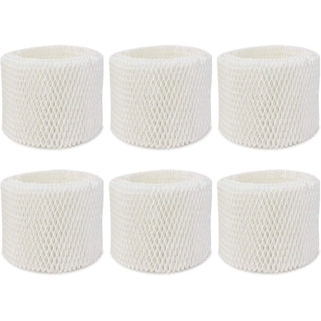 6 Pack WF2 Replacement Humidifier Filter for Vicks for Kaz WF2 Humidifier V3100, V3500, V3500N, V3600, V3700, V3800, V3850, V3850JUV, V3900, V3900JUV, VEV320, 3020, ECM-250i, ECM-500, WA-8D