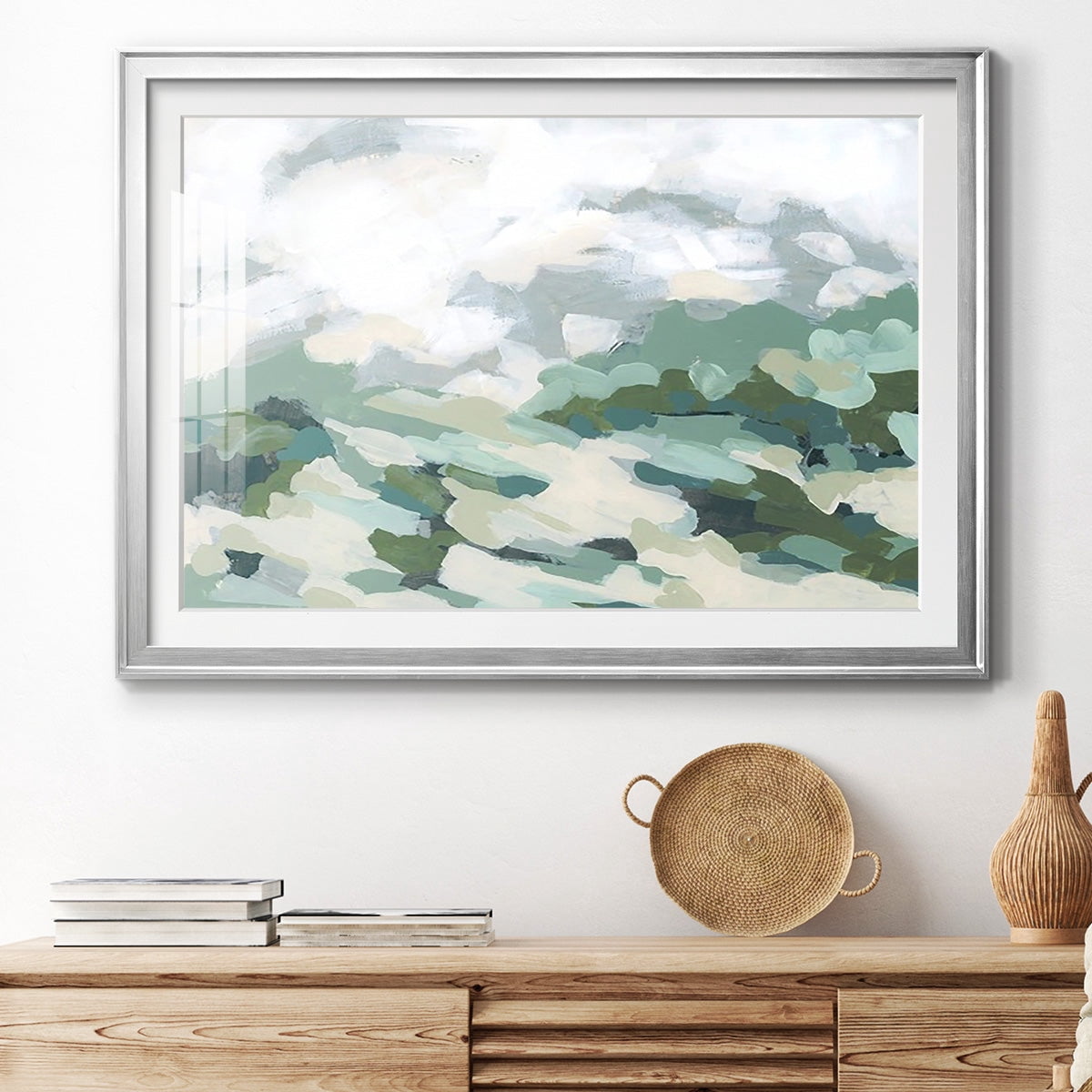 Verdant Hillside I Premium Framed Print - Ready to Hang