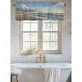 thumbnail image 6 of Kitchen Valances for Window, Seaside Scenery Landscape Water Waves Light Filtering Rod Pocket Valance Curtain, Nature &nbsp;Short Curtains Window Topper for Bedroom Bathroom Living Room 54x18in, 6 of 7