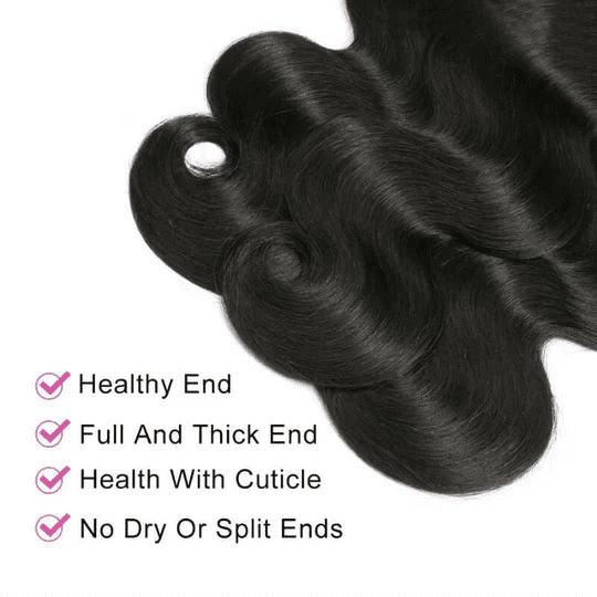 USTAR 4x4 Lace Closure 14 Inch with 3 Bundles Brazilian Virgin Human Hair 14 16 18 Inch, Body Wave Natural Black for Black Women Deal