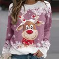 thumbnail image 1 of Puntoco Mujer Navidad Cuello Redondo Manga Larga Top Manga Larga Cuello Redondo Top/Camisa Puntoco Puntoco-913, 1 of 6