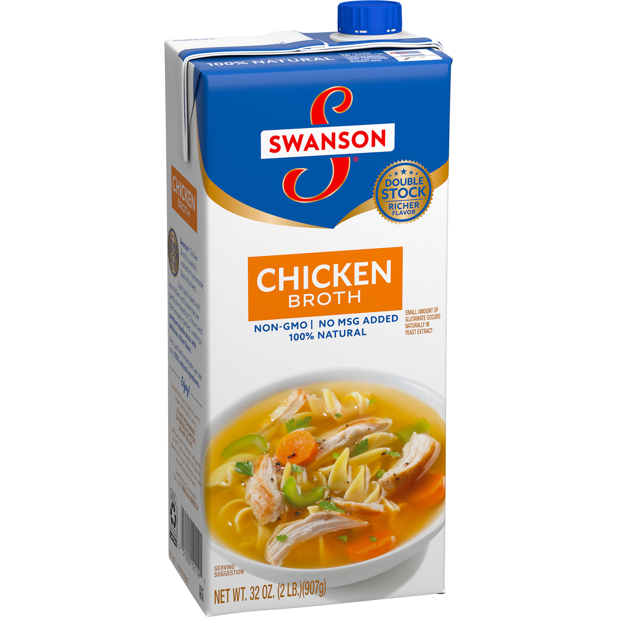 Swanson Chicken Broth, 32 Ounce Resealable Carton Walmart Inventory