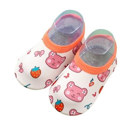 

〖TOTO〗Toddler Shoes 1-4Y Baby Kids Boys Girls Animal Prints Cartoon Breathable The Floor Socks Barefoot Aqua Socks Non-Slip Shoes Toddler Shoes