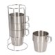 thumbnail image 3 of Juego de Tazas de Campamento apilable, Taza de Campamento de Acero inoxidable de Doble Capa Lavable para Montañismo, 3 of 7