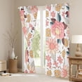 thumbnail image 3 of Homewish Chic Pink Flowers Blackout Curtains Set of 2 (52x84 Each) For Teens Female Girls,Spring Garden Window Curtains,Exotic Style Curtains and Drapes,Lightweight Room Decor, 3 of 6
