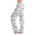 thumbnail image 3 of Zorvxlyn Halloween Pajama Pants Womens Boo Ghost Pumpkin Graphic Pj Bottoms for Women Drawstring Elastic Waist Women's Lounge Pants, 3 of 8