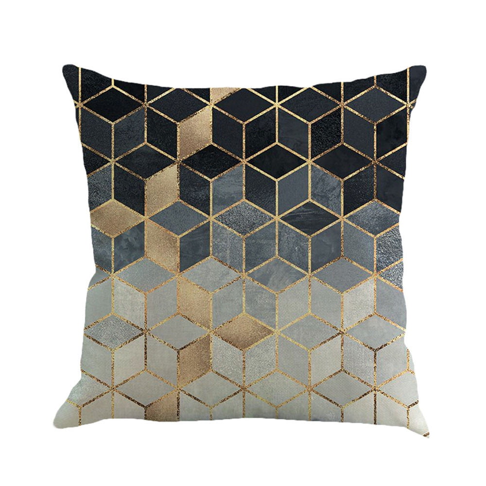Pillow Geometry Painting Linen Cushion Cover Throw Pillow Case Sofa Home Decor 9 