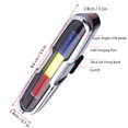 thumbnail image 4 of Led Ciclismo Bicicleta De Montaña Advertencia De Bicicleta Luz Trasera Trasera (Rojo + Azul + Blanco) Guardurnaity OD004970-00, 4 of 5